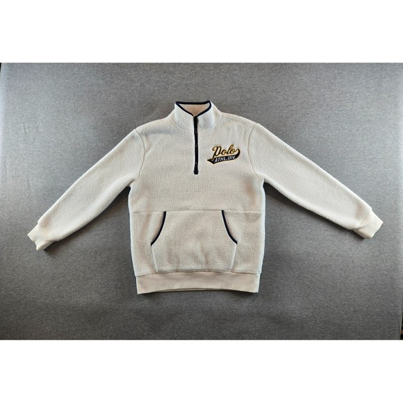 Polo Ralph Lauren Fleece‎ Quarter Zip Youth Large 14-16 Polar White Sweatshirt - Picture 1 of 14